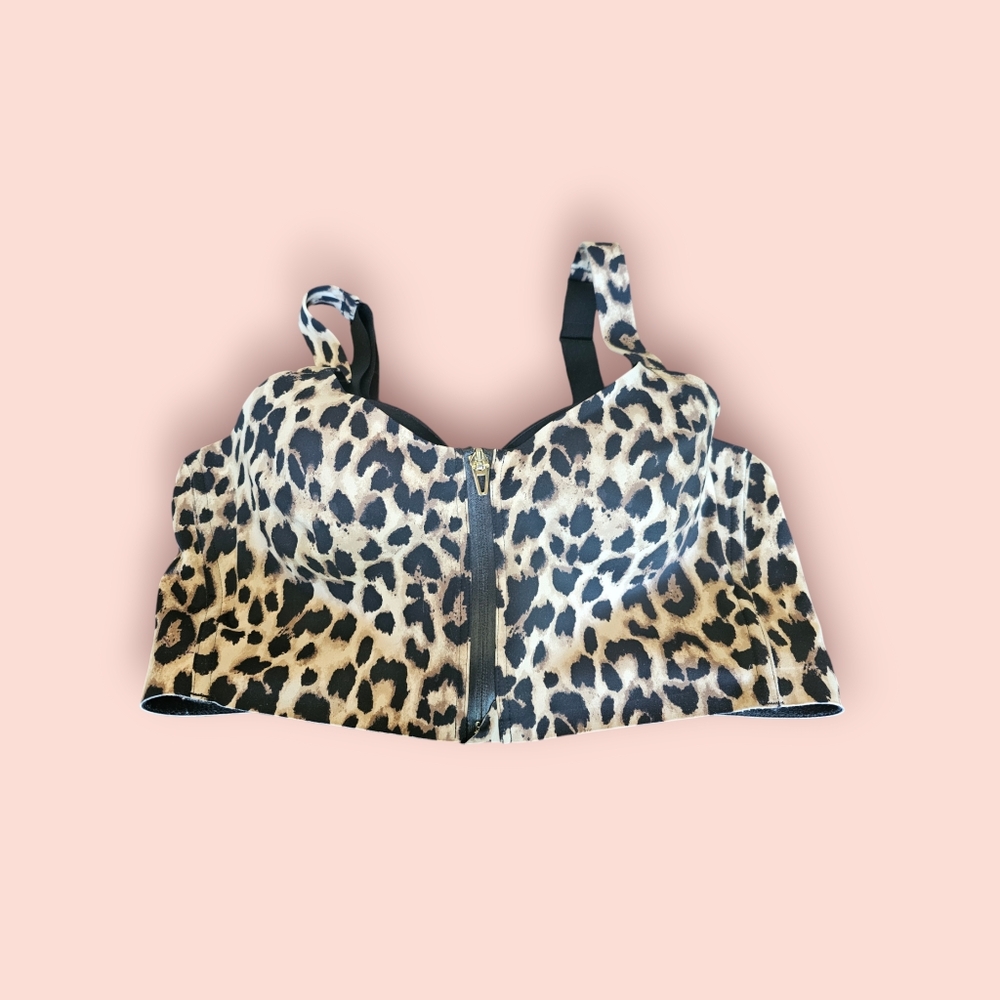 Leppard print Victoria's Secret bra 36B
